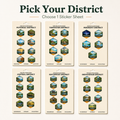 Extra State Parks Collector Sticker Sheet